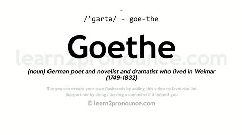 goethe meaning.
